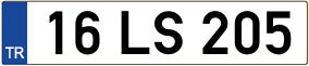 Trailer License Plate